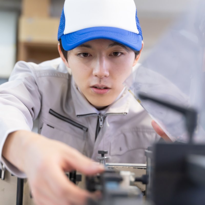 機械加工の様子